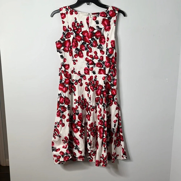 Voodoo Vixen Rockabilly Rose Pin Up Fit & Flare Dress - Picture 7 of 7